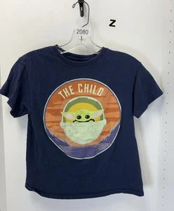 Boys Star Wars Baby Yoda Grogu Blue Tee Size Small - Picture 1 of 3