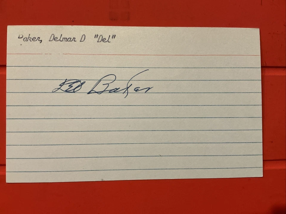 Del Baker🔥🔥MLB 1914 Detroit Tigers 🔥🔥🔥 Autograph 🔥🔥 - Image 1 of 1