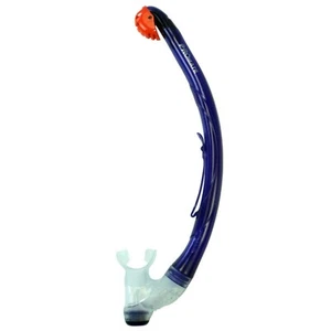 New Scuba Diving Snorkeling Totally Dry Adult Purge Snorkel Clear Yellow Blue - Picture 1 of 3