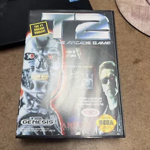T2 The Arcade Game Sega Genesis 1993 Complete CIB Authentic - Picture 1 of 2