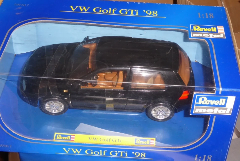 Revell 08987, 1/18 VW Golf Gti 1998 3-türig neuwertig IN Conf. Orig. , Raro - Immagine 1 di 4