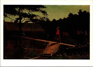 The Morning Bell Winslow Homer Yale University Art Gallery Postcard 1976 - Picture 1 of 2