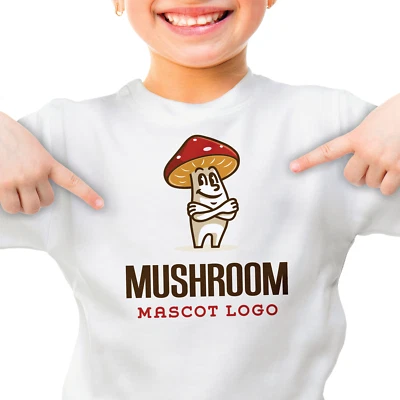 Professional Premade Logo Design - Mushroom Mascot Logo - Image 1 of 2