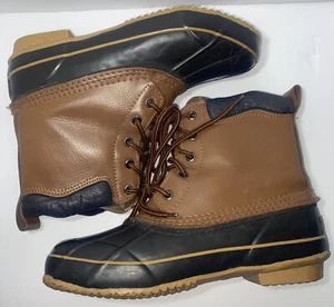 Genuine Duck Boots Brown Mens 8 Steel Shank Thermolite DuPont Insole - Picture 1 of 12