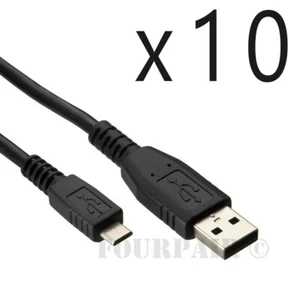 10 Pack - 1.5ft 18in USB 2.0 A Male to Micro B 5pin Data Sync Charger Cable Cord - Picture 1 of 2