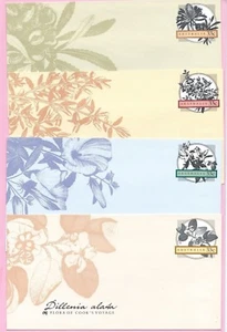 AUSTRALIA 1986 Set of 4 PSE's - Unused - FLORA OF COOK'S VOYAGE - Pristine mint - Picture 1 of 2