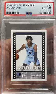 Rare 2019 Panini Stickers Mini Rookie JA Morant RC PSA Memphis All Star MVP - Picture 1 of 3
