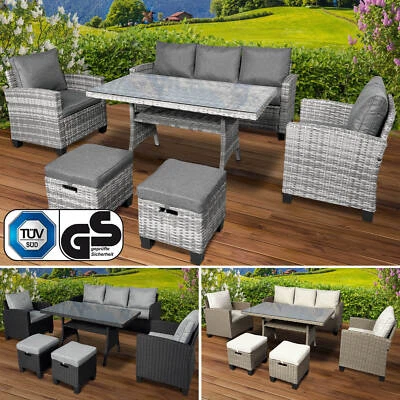 BRAST Poly Rattan Sitzgarnitur Delight Gartenmöbel Essgruppe Lounge Sitzgruppe - Bild 1 von 4