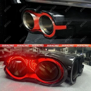 For Benz G-Class G63 AMG G550 G500 W463 W464 Glossy Carbon Exhaust Tips Muffler - Picture 1 of 29