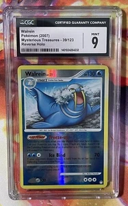 2007 Pokemon Mysterious Treasures #39/123 Walrein Reverse Holo CGC 9 MINT - Picture 1 of 4