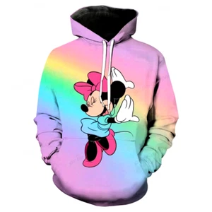 Micky Mouse Print Hoodies Women Long Sleeve Sweatshirt Loose Ladies Clothes - Picture 1 of 32