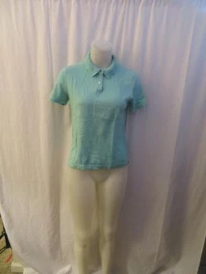 SUÉTER POLO MUJER SAKS QUINTA AVENIDA COLECCIÓN FOLIO VERDE AZULADO MANGA CORTA TALLA: M * Foto 1 de 4