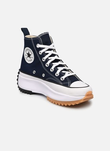 Converse da Donna Platform Run Star Hike Hi in Tela Nere con Suola a Carroarmato