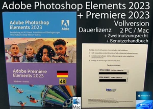 Adobe Photoshop Elements 2023 & Premiere Elements 2023 Vollversion 2 Win/Mac NEU - Bild 1 von 13