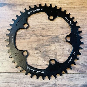 Wickwerks 110 BCD 42T Road / Gravel Chainring 1X 10/11/12 Speed Black - Picture 1 of 4