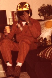 Vintage 1978 Foto Halloween Party Kostüm selbstgemacht Star Wars X-Wing Jagdflieger - Bild 1 von 2