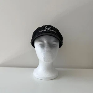 Fred Perry 100% Cotton Monochrome Black Flexfit Black One Size - Picture 1 of 8
