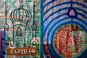 Painting. HUGO AZCUY. CASTILLO DE TIERRA - TECNICA MIXTA SOBRE LIENZO - Imagen 1 de 1