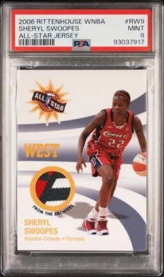2006 Rittenhouse WNBA Sheryl Swoopes All Star Jersey PSA 9 Multi Color Patch - Image 1 of 2