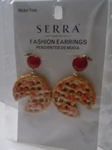Adorable Apple Pie Earrings. Fun for Fall! New and Super Cute! - Picture 1 of 5