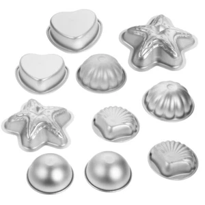10 Pcs Aluminum Alloy Bath Salt Molds Sphere Ice Cube Ball - Picture 1 of 12