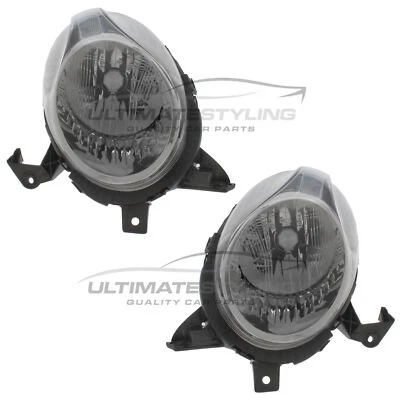 Faros interiores cromados izquierda y derecha para Nissan Micra K12 2008-2011 Foto 1 de 4