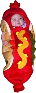 Underwraps Lil' Hot Dog Bunting Infant Baby Halloween Theatre Costume 0-6 Months - Picture 1 of 9