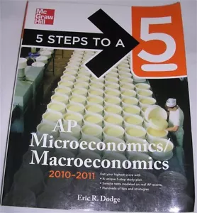 AP 5 Steps, Step Plan to a 5 Microeconomics Macroeconomics 2010-2011 McGraw Hill - Picture 1 of 5