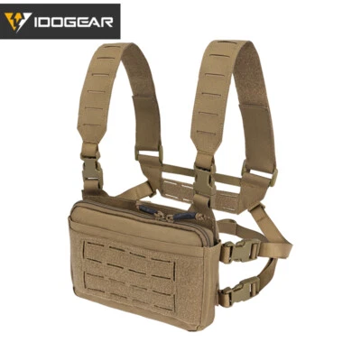 IDOGEAR KGR Tatcical Chest Rig Vest Hunting Chest Rig Bag MOLLE with Mag Pouch - Image 1 of 4