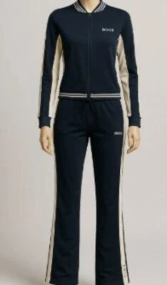 BCBG Mujer Talla XL/Lg Mezcla de Algodón Pista Jogger Traje Chaqueta y Pantalones Chándal Foto 1 de 4