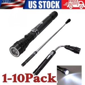 Magnetic Flexible Telescopic Flashlight 3 in 1 Magnet on Both Ends & 3 LED Light - Picture 1 of 10