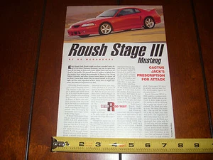 2002 ROUSH STAGE III FORD MUSTANG - ORIGINAL ARTICLE - Picture 1 of 3