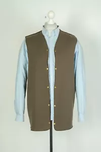-Barbour Warm Pile Lining Liner Brown Vest Gilet Size L - XL - Picture 1 of 7
