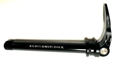Alloy Bike Thru Axle 15mm x 125mm Quick Release Ø15.0*111.OL*M15(P1.5)*14.OL - Image 1 of 4