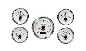 AC DC Marine Gauges Set of 5 Premier Series - Bild 1 von 2