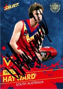 ✺Signed✺ 2016 SYDNEY SWANS AFL Card WILL HAYWARD Future Force