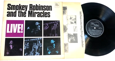 Smokey Robinson And The Miracles  Live Lp   Uk import  Ex - Image 1 of 4