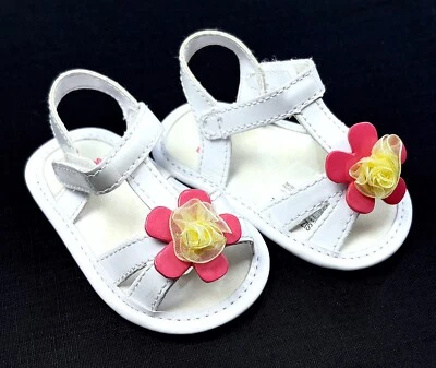 Gymboree 2011 SPRING SMILES Talla 02 Bebé Niña Zapatos Infantil Blanco Sandalias Usadas en Excelente Condición Difíciles de Encontrar Foto 1 de 3