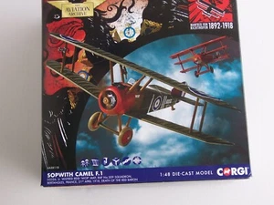 Corgi Die Cast 1:48 Sopwith Camel special edition with collectors card - Picture 1 of 5