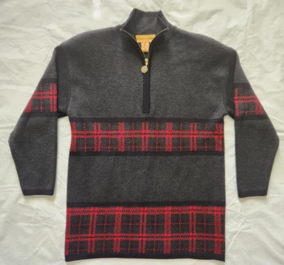 Suéter de lana con cremallera 1/4 para mujer pequeño clásico entero de colección Foto 1 de 4