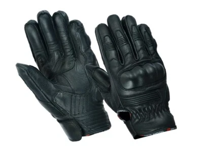 Guantes  de Moto Negro, Guantes Con Protección Guantes Corto - Imagen 1 de 2