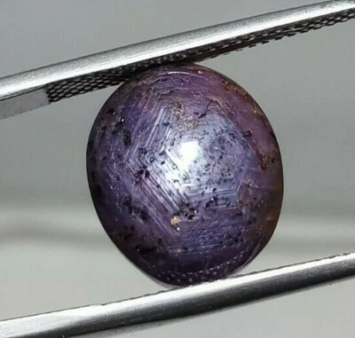 Star Ruby Violet Oval Cabochon 18.00 Ct 100% Natural Loose Gemstone Foto 1 de 4