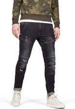 G-Star Raw Mens Rackam 3D Skinny Fit Jeans 34W x 30L Medium Aged Grey Destroyed