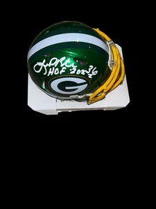 LEROY BUTLER SIGNED GREEN BAY PACKERS FLASH MINI HELMET HOF BAS 2 - Picture 1 of 2