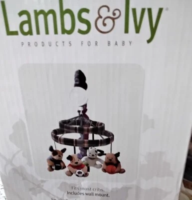 Móvil musical para cuna de bebé, corderos e hiedra, arco deportivo Wow perros amigos Foto 1 de 4