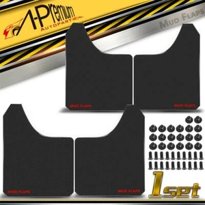 4x Black Universal Splash Guards Mud Flaps MudGuards for Toyota Car Pickup Sedan - Picture 1 of 10
