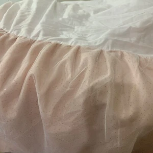 Levtex Baby Shimmer Tulle  Crib Skirt Pink Sparkle - Picture 1 of 4