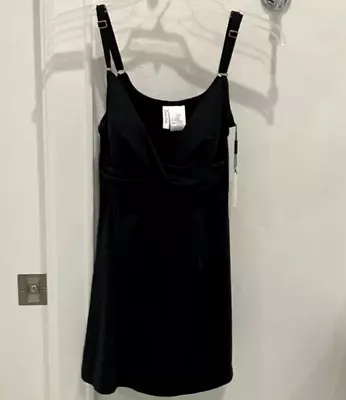 Calvin Klein Swimwear Women's 10 Cup/Tummy Control UV Protect 50+ Blk Nylon NWT - Image 1 of 4