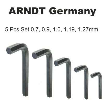 5pcs (0.7,0.9,1.0,1.19,1.27mm) Allen Key Hex Key Set Mini Micro Hex Allen Keys - Image 1 of 4