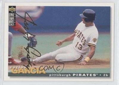 1995 Upper Deck Collector's Choice Gold Foil Signature Carlos Garcia #376 - Image 1 of 2